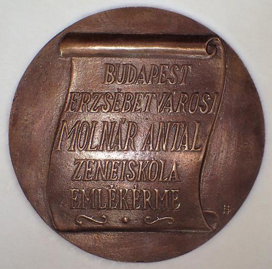 Molnár Antal Emlékérem hátoldala